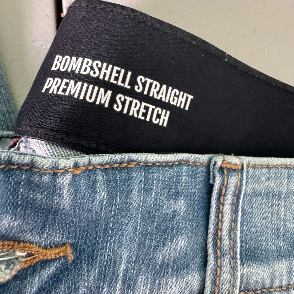Torrid Bombshell Straight Premium Stretch Jeans - Light Blue